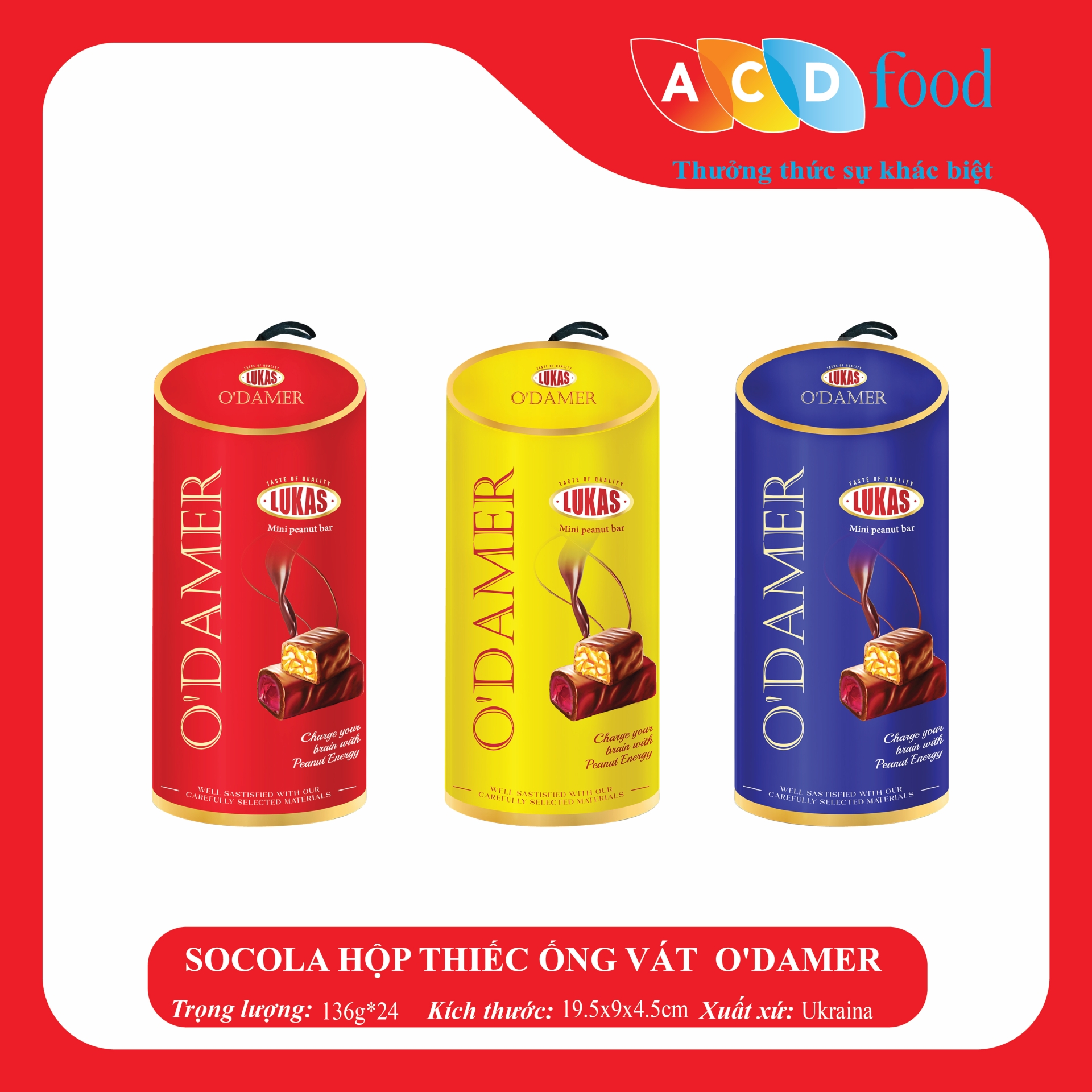 SOCOLA HỘP THIẾC ỐNG VÁT O'DAMER